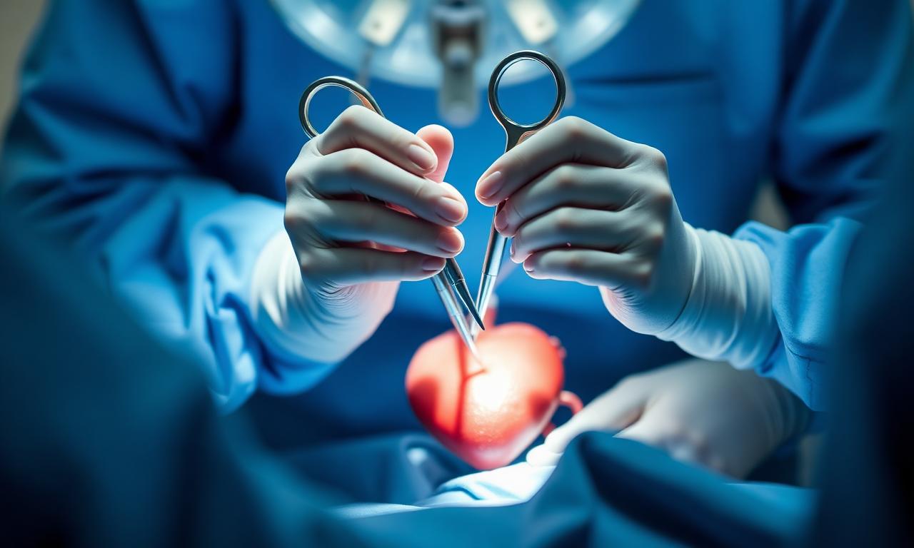 Detaliu chirurgie cardiovasculară